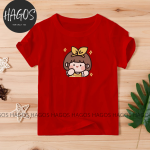 HAGOS ATASAN KAOS ANAK CEWEK COWOK LAKI PEREMPUAN COTTON KATUN LENGAN PENDEK DISTRO KIDS