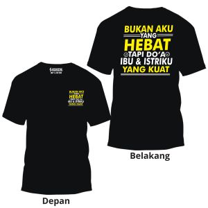 kaos kata kata Doa Ibu & Istriku/kain cotton combed/Kaos Kata Kata/Kaos Distro/SGL.CLTH