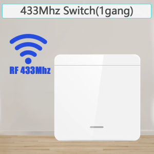 (local delivery) Wireless Smart Switch Light 433Mhz RF 86 Wall Panel Switch with Remote Control Mini Relay Receiver 220V Home Led Light Lamp Fan