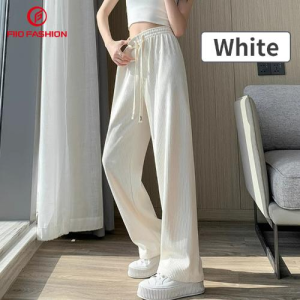 Wide leg pants Korean casual Pants high waist Straight Pants for women