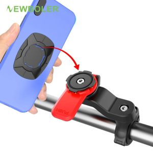 Motorcycle Electric Bicycle Phone Holder Universal Quick Mount Bike Mobile Phone Stand 360 Degree Rotation Cycling Bracket