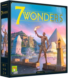 7 WONDERS BOARD GAME ( BASE GAME) FAMILY BOARD GAME FOR ADULTS AND FAMILY CIVILIZATION AND STRATEGY BOARD 3-7 PLAYERS AGES 10 AND UP