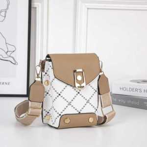 SPS BAGS#505 Fashionable MINI crossbody bag for Women characterized by its small square silhouette often used as a mobile phone bag or a trendy travel companion.
