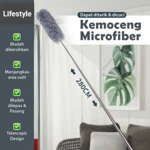 Kemoceng Microfiber Bisa Tekuk Pembersih Debu / Kemoceng Microfiber Teleskopik