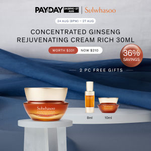 [24 (8pm) -27 Aug]  Sulwhasoo Concentrated Ginseng Rejuvenating Cream Rich 30ml/50ml