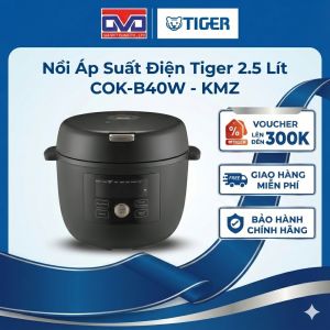 Nồi Áp Suất Điện Tiger 2.5 Lít COK-B40W | Thiết kế hiện đại Công nghệ Áp suất nhẹ thông minh 20 chế độ nấu hiện đại Hàng chính hãng Giao hàng nhanh