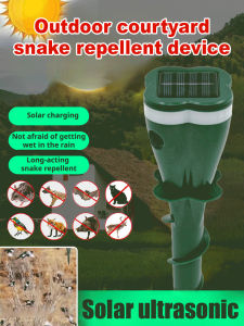 Solar Snake Repeller Outdoor Patio Repeller Spiral Ultrasonic Snake Repeller