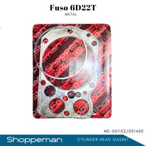 6PIECES CYLINDER HEAD GASKET FOR MITSUBISHI FUSO 6D22T ENGINE METAL TYPE ME-051132/051480 SOLAR