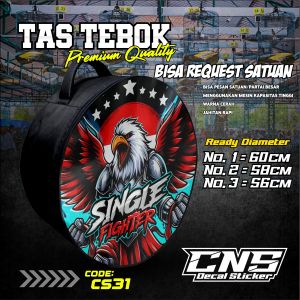 Tas Tebok Murai Motif single fighter Ransel Gendong Jinjing Bawa Tebok Sangkar Murai printing cs31