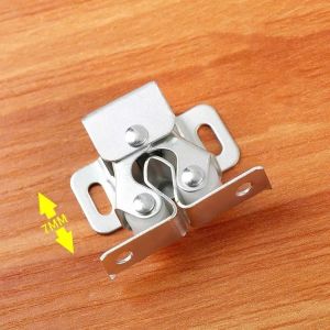 Chốt Hít Cửa Tủ Inox – Set 2 Cái – Chốt Lò Xo Bắt Cửa Gỗ Tủ Bếp Tủ Quần Áo Tủ Giày Chống Rung