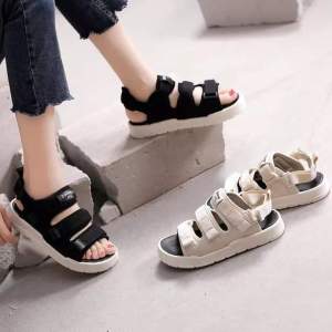 Giày sandal đi học 3 quai dán ( form rộng lấy lùi size )
