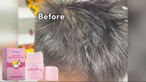 Wiieey Childrens Fine Hair Styling Comb Fine Hair Bangs Styling Nourishing Glossy Hair Styling Cream