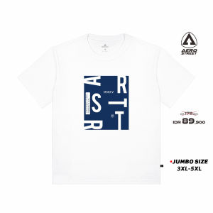 Aerostreet T Shirt Big Size Bridge Putih Kaos T-Shirt FCBCA