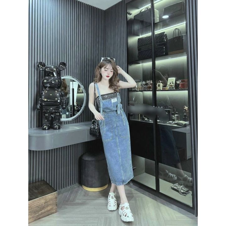 Váy Yếm Jean Hàn Quốc - khuyến mại giá rẻ mới nhất tháng 3【Best Sale】