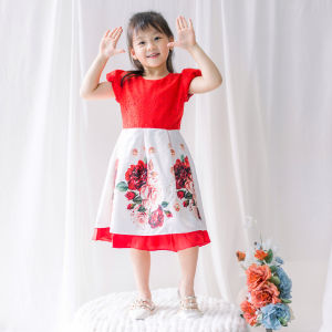 Dress Anak Perempuan Digital Print Bunga Cantik 4269