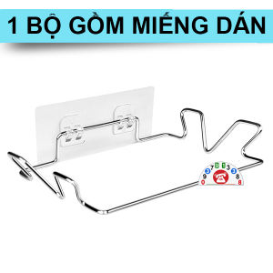 ]Giá Treo Inox Túi Rác Nhà Bếp Cài Cửa Tủ Bếp Móc Treo Túi Rác Túi Lọc Rác