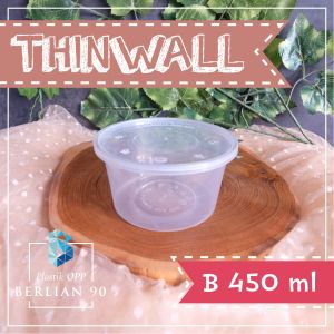 Mangkok Plastik 450ml - Thinwall Cup 450ml - Thinwaall Bowl 450ml Food Container Tempat KotakMakan Plastik Murah
