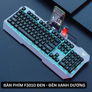 Bàn Phím Có Dây AULA F3010 - Bàn Phím Chơi Game 104 Phím Có Đèn Màu Và Chuột S50 S20 Tiện Dụng