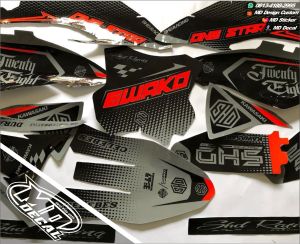 0632 Sticker Decal KLX 150 Supermoto Full Body ( COD ) - Bebas Request Desain - Stiker Variasi CRF / Dtracker / KLX / WR 155 Terbaru
