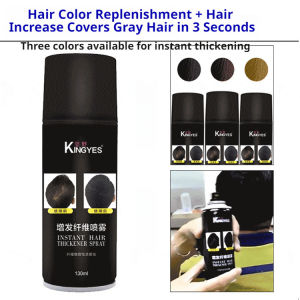 Hair Volume Fiber Powder Increase Spray Disposable Dye Dense Hair Spray Hair Spray Black