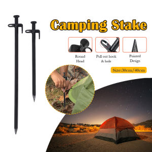 [Ready Stock] Heavy Duty Steel Tent Stakes Multi-Usage Hammer Tarp Pegs Camping Stakes for Outdoor Camping Canopy and Tarp Khemah Paku Besi Nail