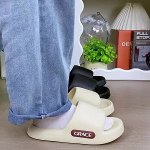 [Free Shipping] Jieliya Thick-Soled Slippers For Women Summer 2025 New Style Indoor Home Bathroom Non-Slip Can Be Worn Outside MenS Sandals