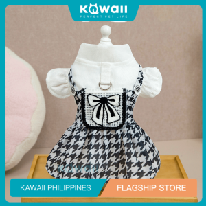 KAWAII QA°07 Elegant Ribbon White Skirt with Leash Ring Sophisticated Chic and Perfect for Any Occasion