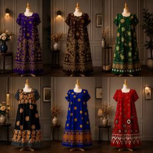 Baju Batik Dress/Batik Indonesia Brand Marissa/Baju Batik Wanita/Women Batik Dress Nighty/Batik Gown/Premium Quality