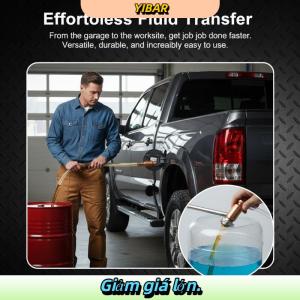 YIBAR Tay hoạt động Siphon Hose tự mồi bơm Shaker jiggler cho nhiên liệu nước dầu chuyển ống cho nhà Để Xe Hội thảo vườn ngoài trời