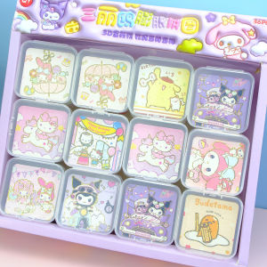 Puzzle Mini Cartoon Cute Kuromi Creative Paper Toy Multifunctional Stress Relief Educational Gift