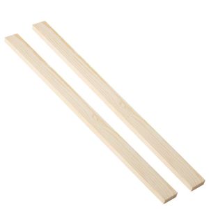 ANNA STORY 2pcs Multi Size Mud Roller Guide Pine Secure Polymer Clay Guide DIY Crack Resistant Wooden Strip Pottery Making