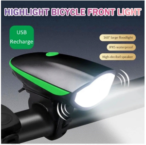 Cycling Bike Front Light Rechargeable LED Bicycle Light Waterproof USB Bicycle Rear Lamp for Night Riding