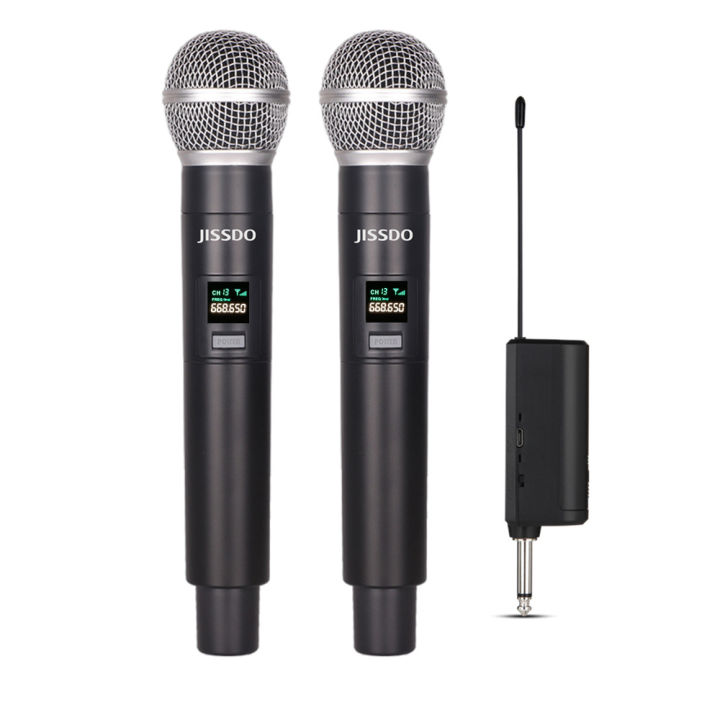 JISSDO Wireless Microphone System Handheld Karaoke Mic