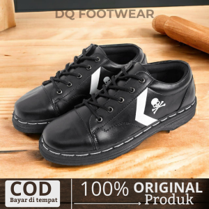 DQ FOOTWAR - Sepatu Sneakers Casual Docmart Jow Lordstar Series Pantofel Hitam Pria