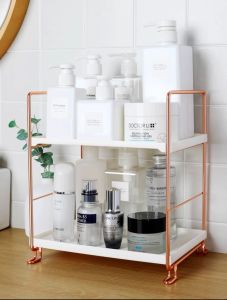 *SG Stock* Boltless Height Adjustable and Stackable Display Organizer Rack/ Kitchen Organizer Rack Desktop Storage Rack Kitchen Countertop Storage Rack Kitchen Rack Desktop Shelf Desktop Rack / Perfume Holder / Makeup Holder / Perfume Rack
