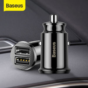 Baseus Mini Car Charger 3.1A Dual USB Charging For iPhone Samsung Xiaomi Huawei Mobile Phone Charger