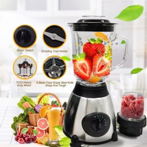 Amax Stainless Blender Heavy Duty Blender For Fruits And Vegetables Multifunctional Juicer Blender For Shake Portable