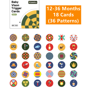 Montessori Baby Flash Card Round Baby Vision Trigger Cards 0-36 Months Baby Pictures Card Early Education Card