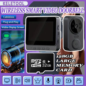 Video doorbell camera 1080P high-definition wide-angle video call two-way intercom intelligent doorbell home security