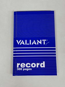 Record Book 500s 300s 200s 150s Valiant Consolidated Log Book Guard Records