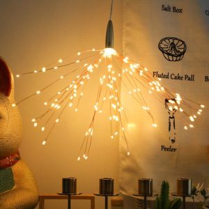 LED solar firework light garden fairy lights Outdoor waterproof Auto ON/OFF 120/200 LEDs 8 modes for room decoration wedding party garden outdoor decoration lights