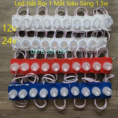 Led Rọi 1 Mắt Siêu Sáng - LED RỌI 1.5W Mắt Lồi Siêu Sáng - Đèn LED Mắt Trâu 1.5W Siêu Sáng 12v - 24v (vỉ 20 bóng)