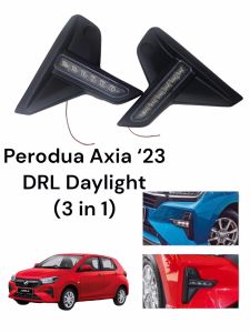 Perodua Axia 2023 DRL 3 in 1 Function Welcome Signal LED Day Light