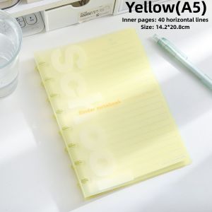 Thickened A5/B5 Binder Notebook Discbound Notebook Loose Leaf Notepad Waterproof Detachable 40 Sheets
