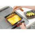 Yoshikawa Made in Japan Tamagoyaki Wide IH compatible Black 36.5 × 20 × 7.4cm YJ9628. 