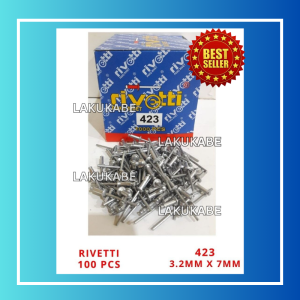Paku Rivet Rivetti 423 3.2mm x 7mm Blind Rivet Isi 100 Pcs
