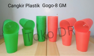 Cangkir Plastik Gogo-8 - Duralex-8 / Gajah Mada / Plastik