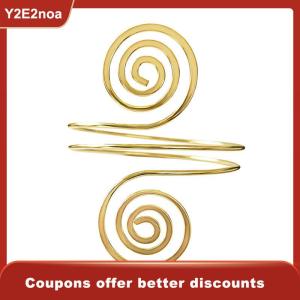 【Y2E2noa】 Fashion Arm Bracelet for Women Girls Mental Open Upper Arm Bangle Bracelet Simple Adjustable Armlet Armband