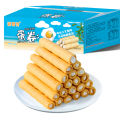 蛋酥卷Egg crisp roll 500g salted egg yolk coconut milk sandwich Chicken rolls snack breakfast Dim sum. 