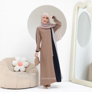 SHABIYAN-417 Gamis Remaja Polos Wollycrepe Simple dan Elegan